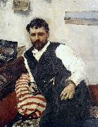 Valentin Aleksandrovich Serov Portrait of the Artist Konstantin Korovin oil painting